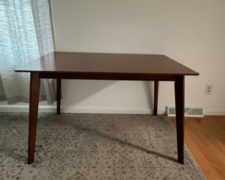 Baxton Studio Flora Walnut Brown Wood Dining Table