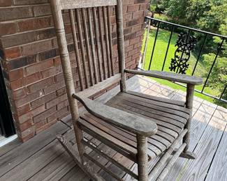 Traditional Style Wood Porch Rocking Chair