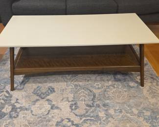 Mid-Century Modern Coffee Table with Storage Shelf