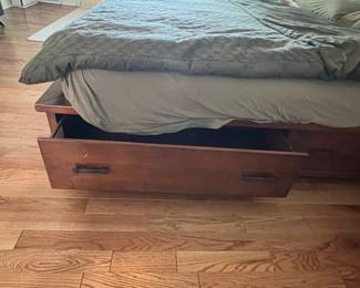 AFI Madison Walnut Storage Platform Bed Style