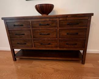Transitional Style 9-Drawer Sideboard