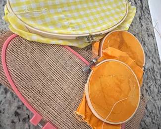 Assorted Embroidery Hoop Lot