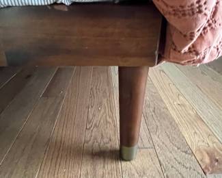 Mid-Century Modern Style Platform Bed with Tapered Legs
