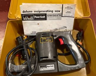 Vintage Montgomery Ward Deluxe Reciprocating Saw