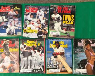 Sports Illustrated Minnesota Twins 87,  91 & 92, and Kathy Ireland Swimsuit 1992