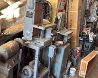 Rockwell delta 48 inch belt sander 12 inch dish sander