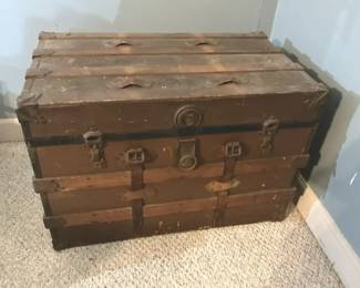 Vintage Wooden Steam Trunk