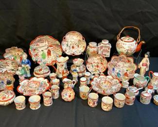 Red Japanese Porcelain Decor