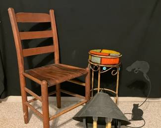Wooden Chair Metal Home Accents