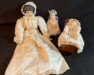 Antique China Doll Friends