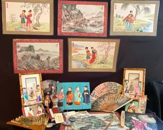 Asian Fans Decor