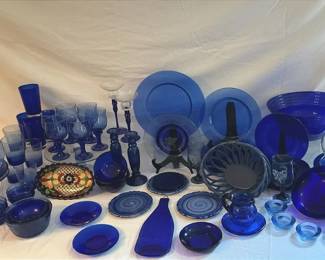08 Blue Decorative Glassware