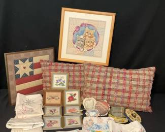 Pillows, Needlepoints, Cross Stitch