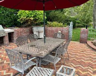 TA103Cast Aluminum Outdoor Dining Set