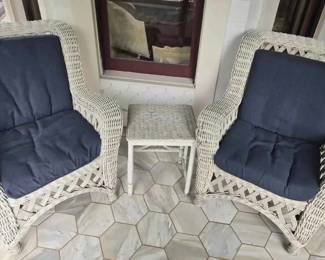 TA1205 Piece Wicker Set With Cushions