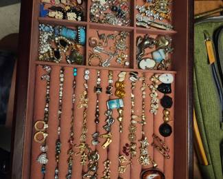 Vintage Clipon Earrings, Pins, Pendants, Pierced Earrings