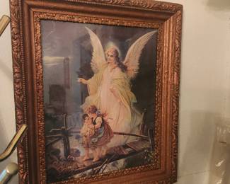 Beautiful Vintage Angel in frame