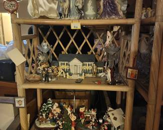 Angel Decor, Elvis miniature Village house, Betty Boop Christmas Decor