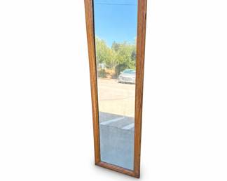 Lot 480: Oak-Framed Wall Mirror