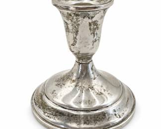 Lot 471: Towle Sterling Weighted Candlestick
