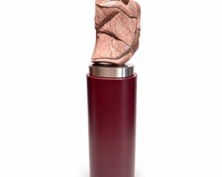 Lot 325: Willi Tobias Carved Alabaster Sculpture with Pedestal
