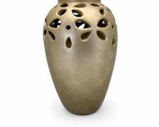 Lot 395: Ashland Pierced Ceramic Vase