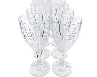 Lot 310: Set of 8 Crystal Goblets, Attributed to Mikasa Park Lane