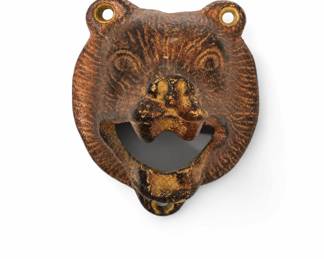 Lot 49: Metal Barn Cast Iron Bear Bottle Opener