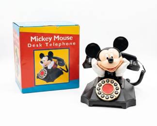 Lot 550: Telemania Disney Mickey Mouse Desk Telephone with Box