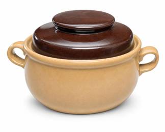 Lot 530: Hearthside Two-Tone Stoneware Bean Pot