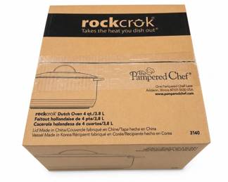 Lot 490B: Pampered Chef Rockcrok Dutch Oven 4 qt