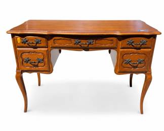 Lot 368: French Provincial Style Kneehole Writing Desk