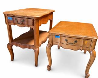 Lot 372: 2 French Provincial Style End Tables