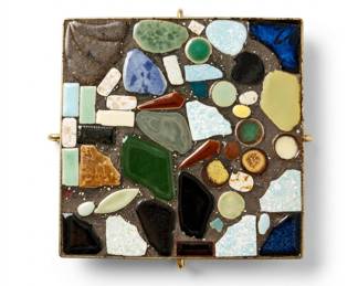Lot 13: Vintage Mosaic Glass Trivet