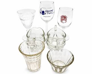 Lot 493A: Assorted Glassware with Sonoma County Harvest Fair Glasses