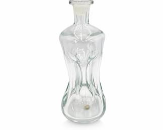 Lot 400: Holmegaard-Style "Kluk Kluk" Pinched Glass Decanter