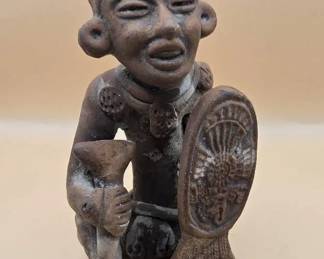 Decorative PreColombian Clay Figurine