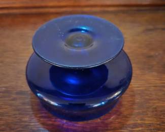 Vintage Art Deco era Cobalt Blue Glass