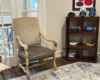 Vintage old world accent chair