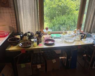 Selection of Stoneware, Fire-King and Pyrex