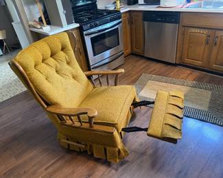 LazyBoy Vintage Mid-Century Wingback Recliner