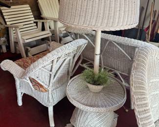 Wonderful wicker patio set