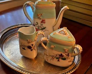 ANTIQUE HAVILAND COFFEE/TEA SET.