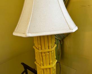 FAUX BAMBOO LAMP.