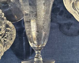 MAYFAIR PATTERN BY MORGANTOWN GLASS.