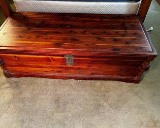 ANTIQUE CEDAR CHEST.