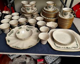 LENOX CHRISTMAS CHINA.
