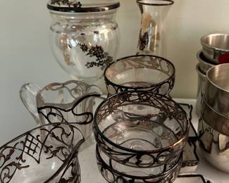 SILVER ONLAY PIECES.