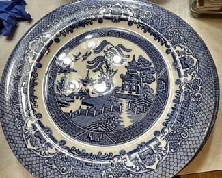 BLUE WILLOW CHINA.