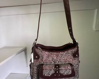 Buona Mountain Fabric & Faux Leather Shoulder Bag